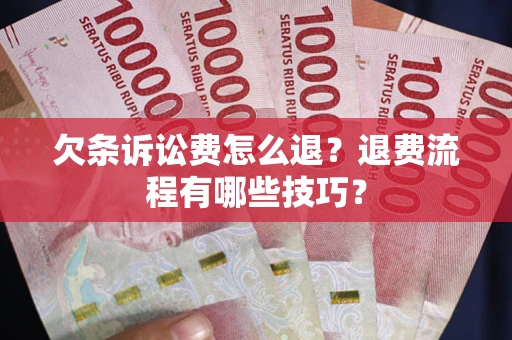 济南欠条诉讼费怎么退？退费流程有哪些技巧？
