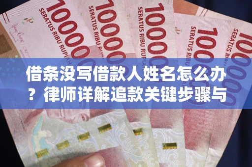 济南借条没写借款人姓名怎么办？律师详解追款关键步骤与证据链构建