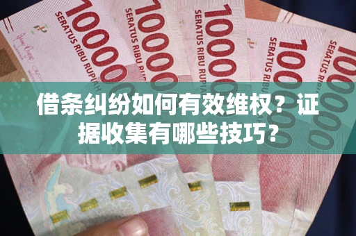 济南借条纠纷如何有效维权？证据收集有哪些技巧？