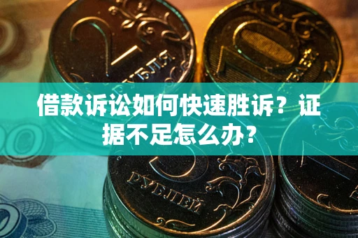 济南借款诉讼如何快速胜诉？证据不足怎么办？