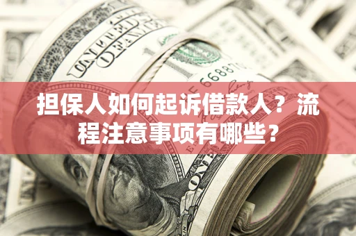 济南担保人如何起诉借款人？流程注意事项有哪些？